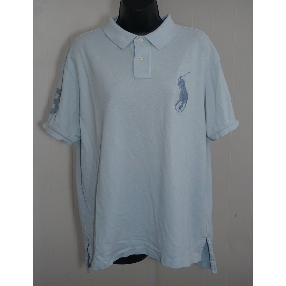 Polo Ralph Lauren XL Light Blue Cotton Big Pony Polo Shirt